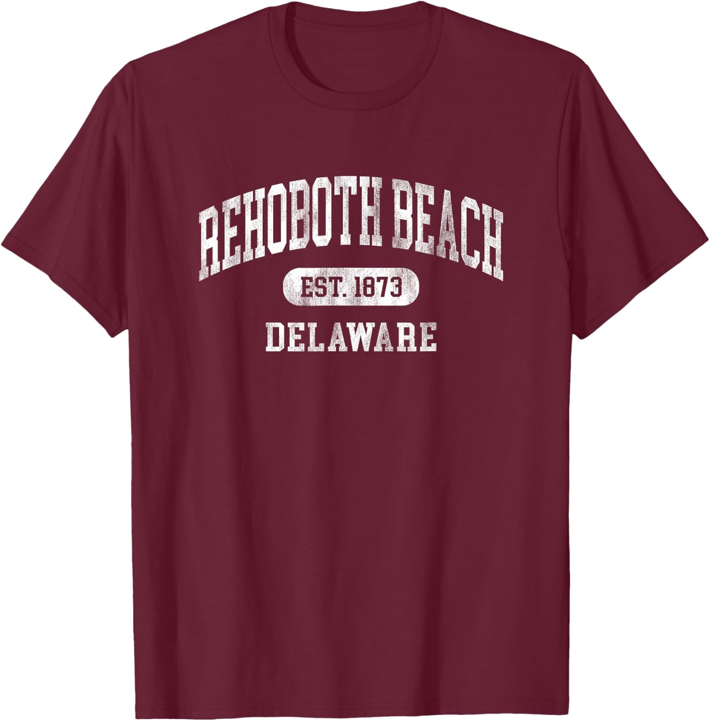 Rehoboth Beach Delaware Est 1873 Souvenir Kids T-Shirt - T-Shirt | Maroon