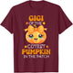 Gigi Of The Cutest Pumpkin In The Patch Halloween T-Shirt - T-Shirt | Maroon