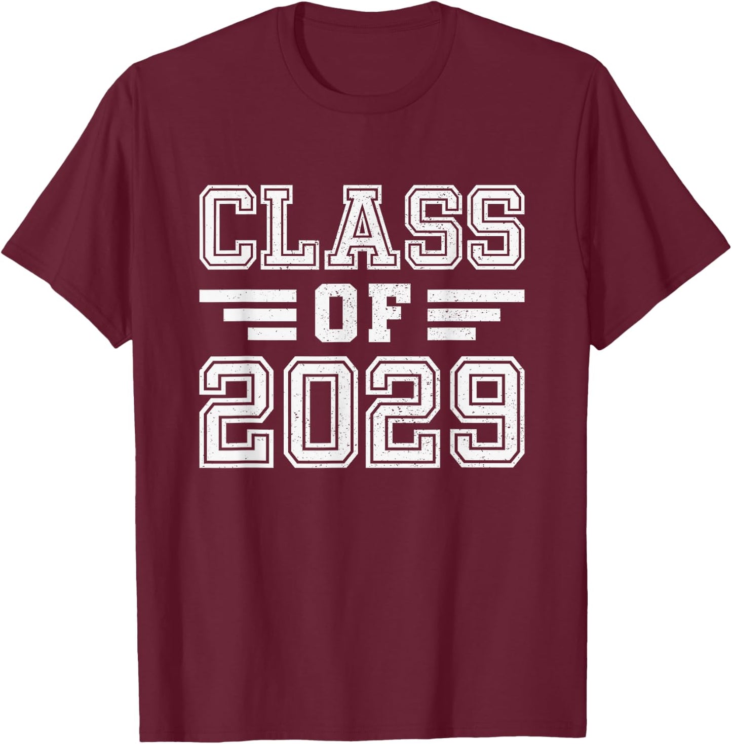 Class of 2029 College University High School Future Graduate T-Shirt - T-Shirt | Maroon