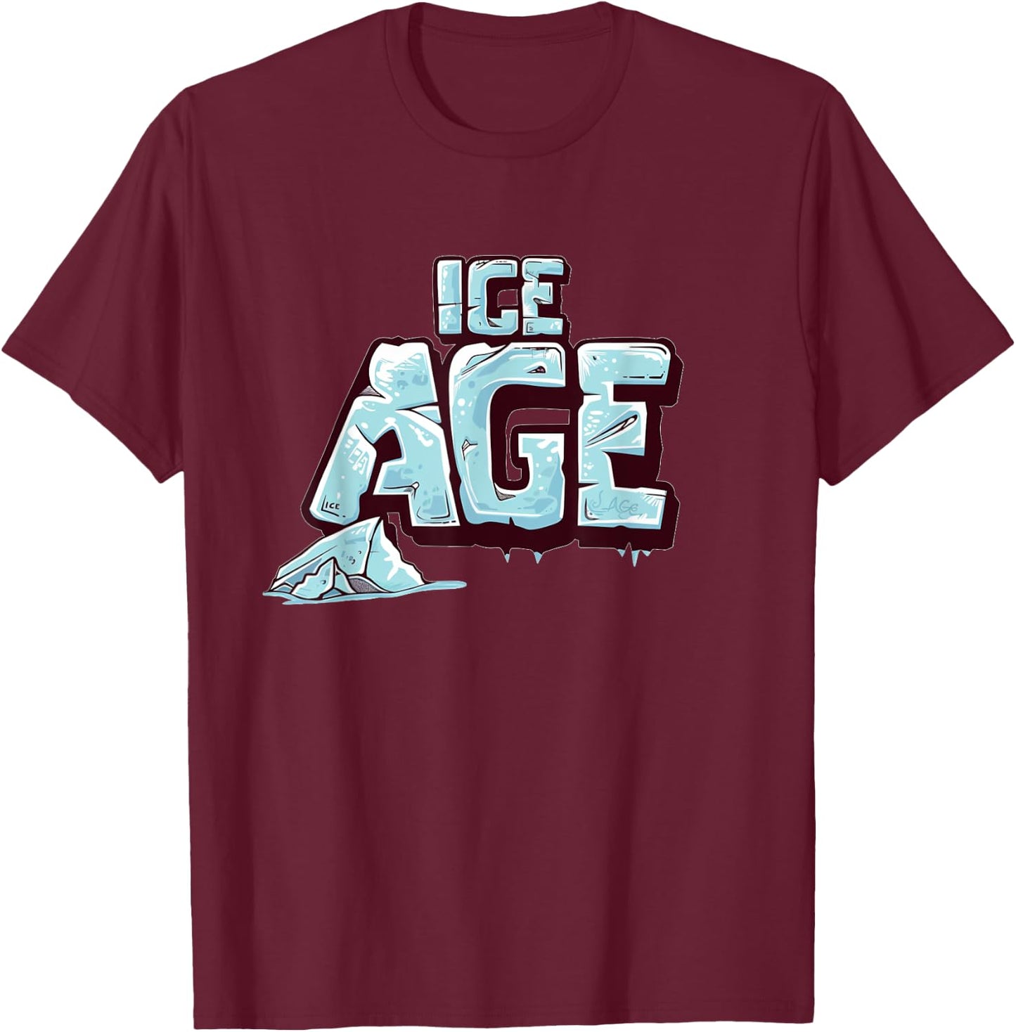 Cold Ice Age Season Costume for Kids and Adults T-Shirt - T-Shirt | Maroon