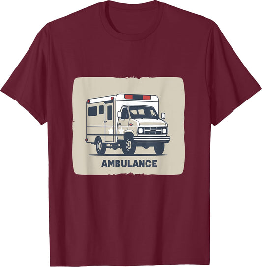 Ambulance emergency Car Costume T-Shirt - T-Shirt | Maroon