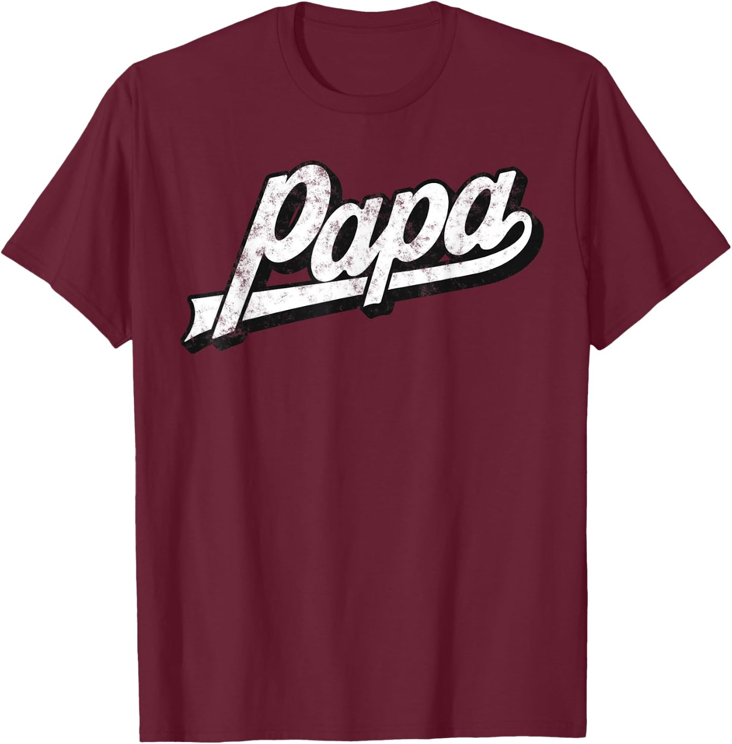 Papa Grandpa Father’s Day Birthday Gifts From Wife Daughter T-Shirt - T-Shirt | Maroon