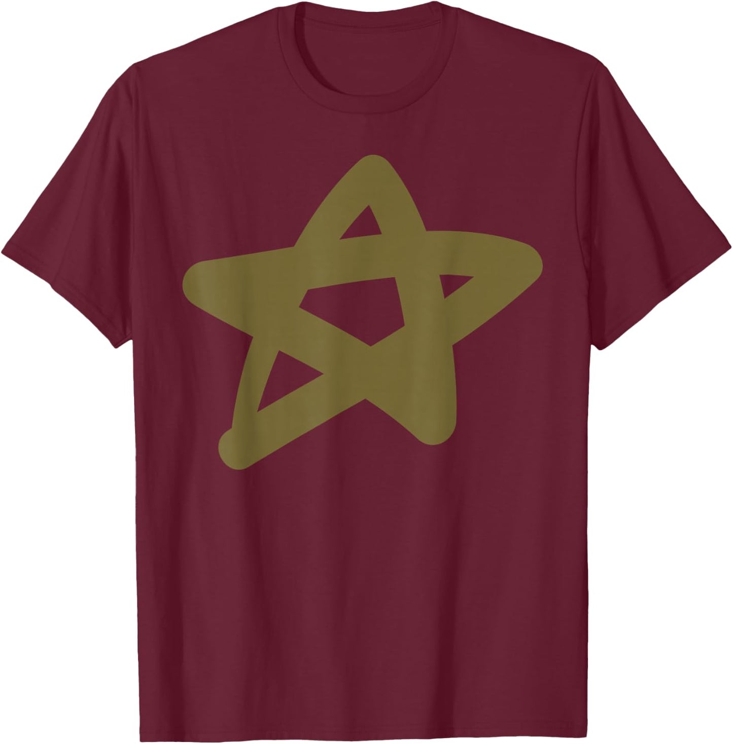 Gold Star T-Shirt - T-Shirt | Maroon