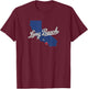 Long Beach California CA Map T-Shirt - T-Shirt | Maroon
