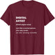 Digital Artist T-Shirt - T-Shirt | Maroon