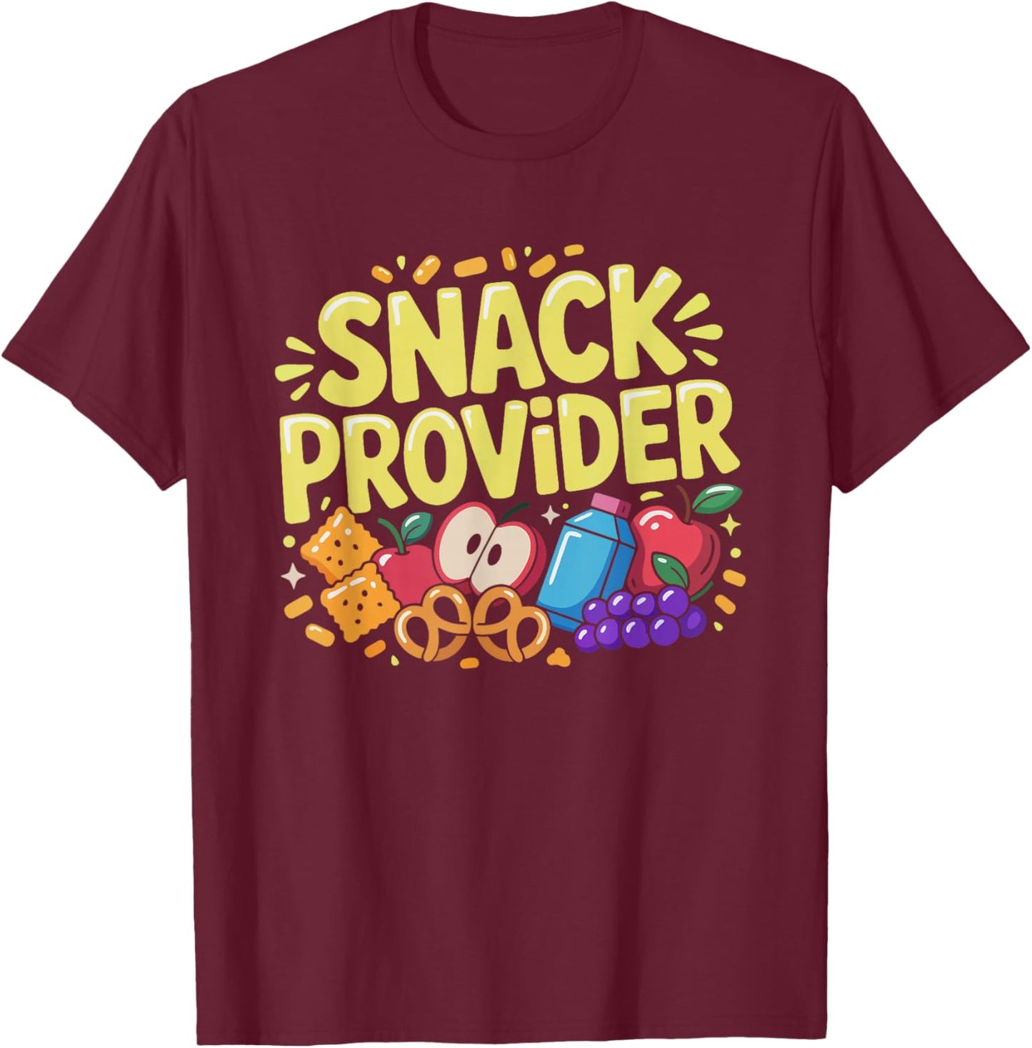 Fournisseuse De Gouters Maman Tout Petit Service Gouter T-Shirt - T-Shirt | Maroon