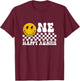 One Happy Dude Auntie 1st Birthday Family Matching T-Shirt - T-Shirt | Maroon
