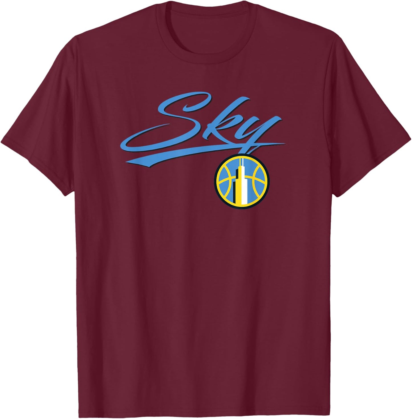 WNBA Chicago Sky Officially Licensed T-Shirt - T-Shirt | Maroon