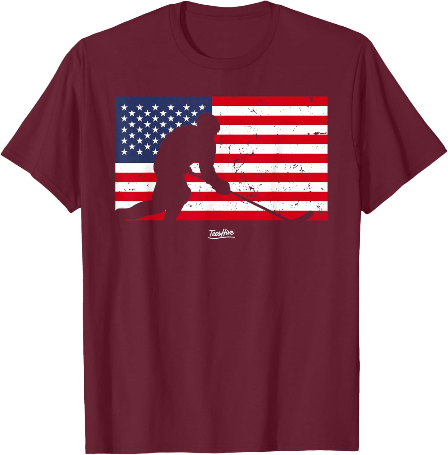 Hockey Kids Men T-Shirt - T-Shirt | Maroon