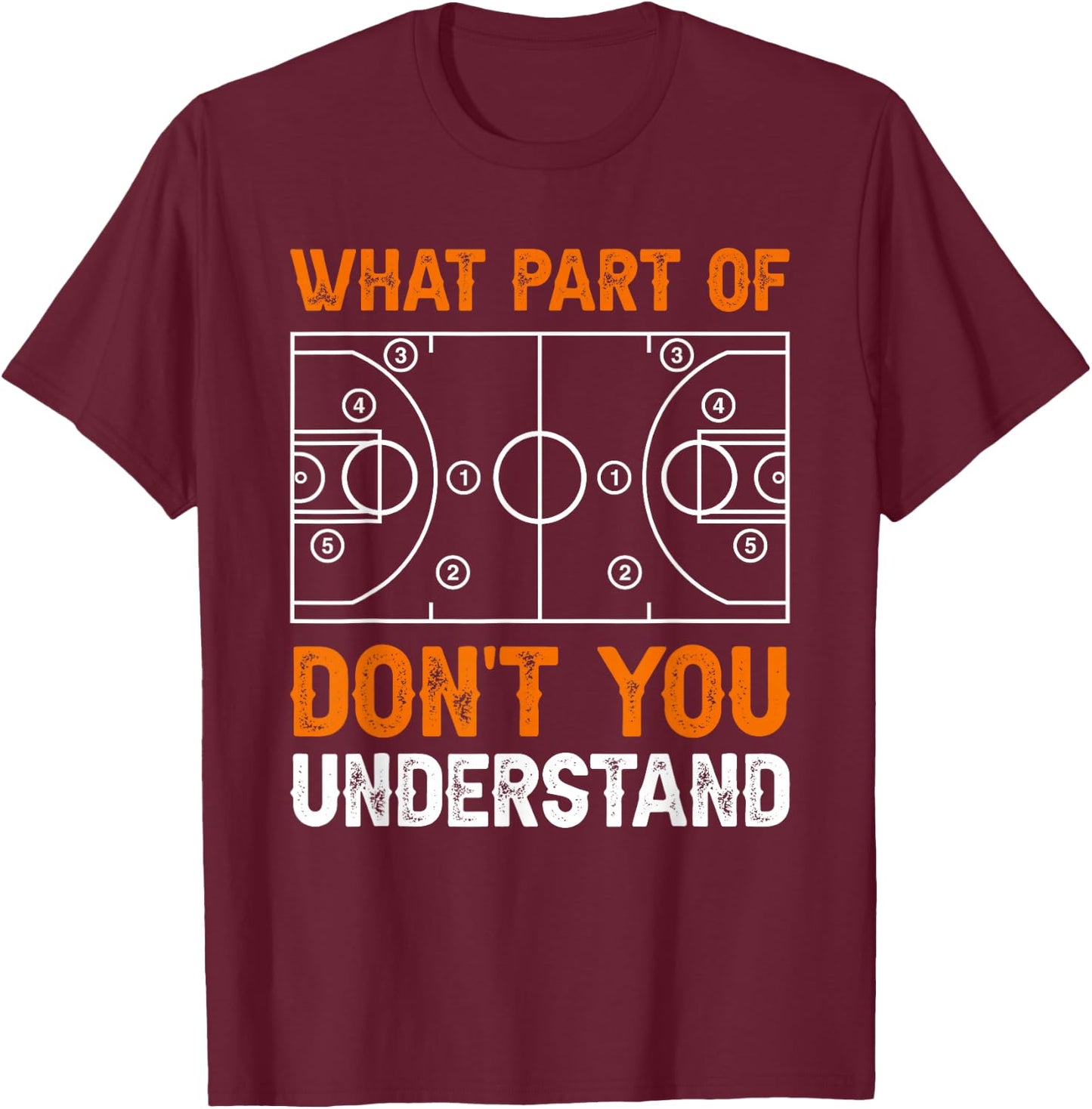 What Part of Basketball Don't You Understand Basketball T-Shirt - T-Shirt | Maroon