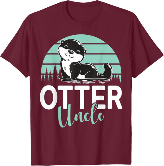 Otter Uncle Otter T-Shirt - T-Shirt | Maroon