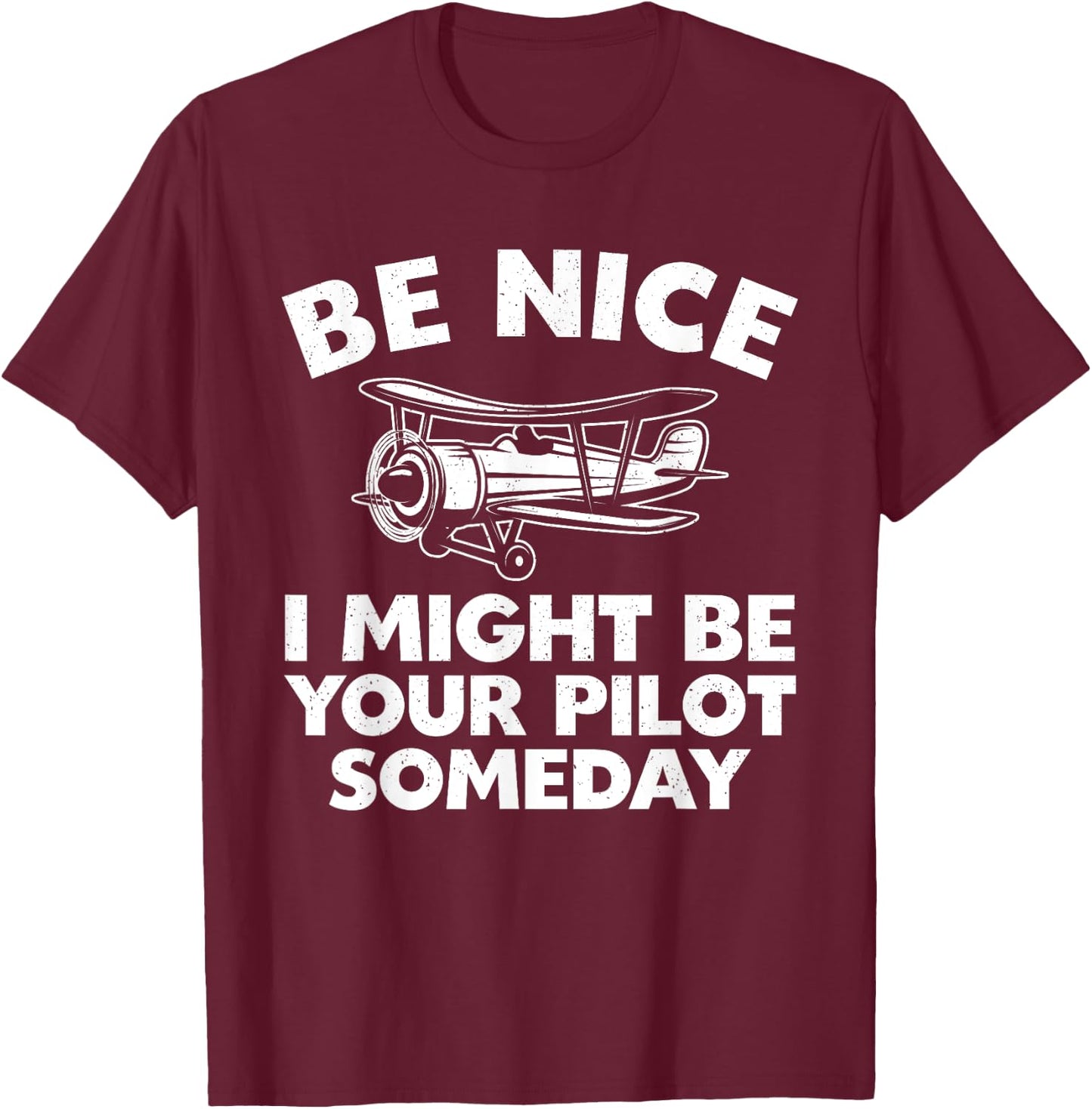 Funny Pilot Design Women Aviation Airplane Pilot T-Shirt - T-Shirt | Maroon
