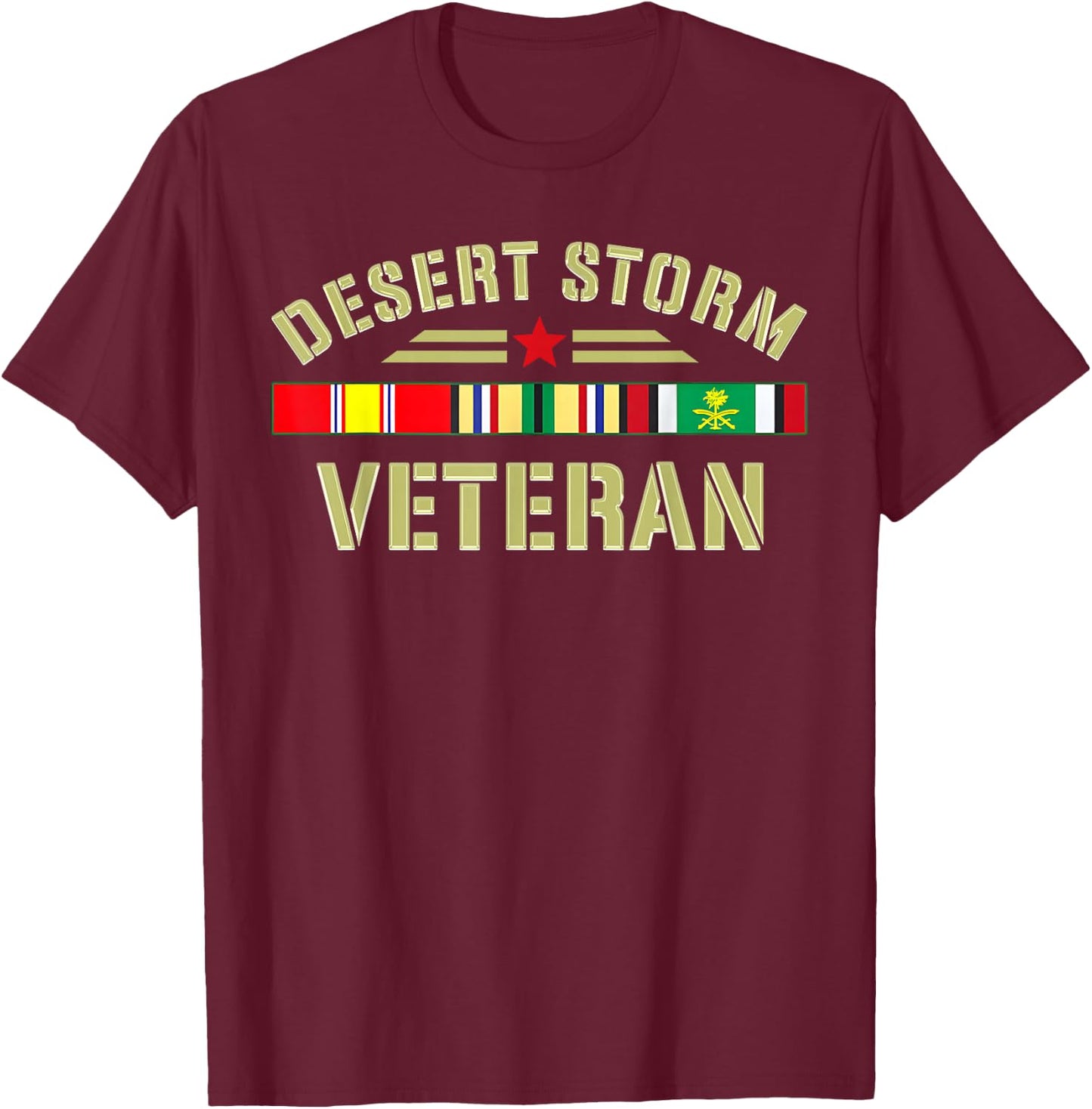 Desert Storm Veteran T-Shirt - T-Shirt | Maroon