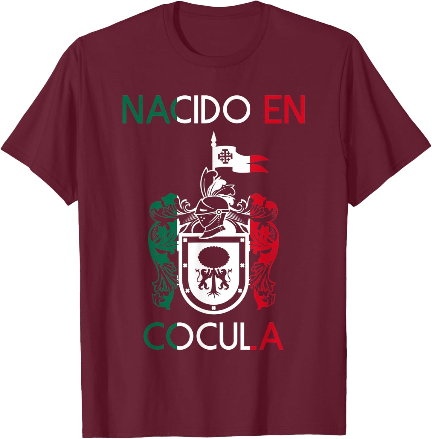 Cocula Jalisco Estado De Mexico Escudo Eagle Aguila T-Shirt - T-Shirt | Maroon