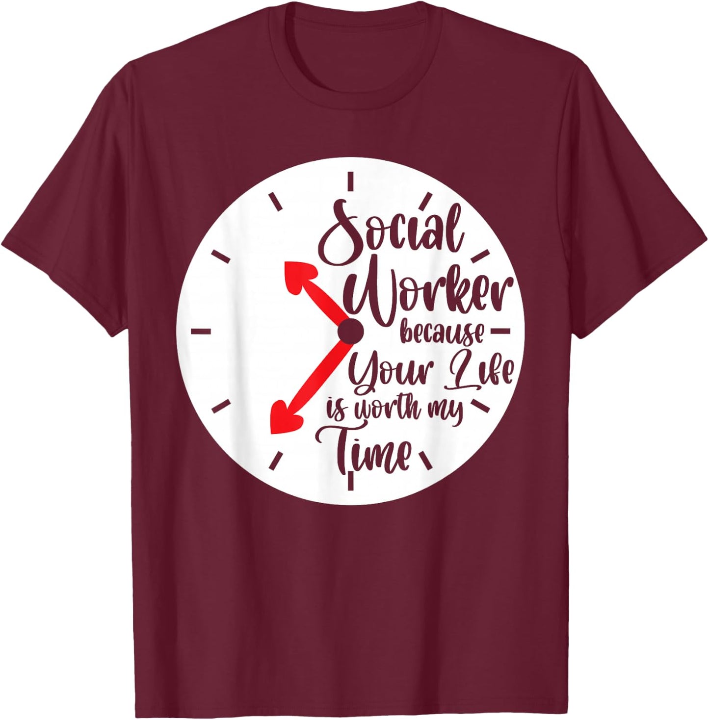 Social Worker T-Shirt - T-Shirt | Maroon