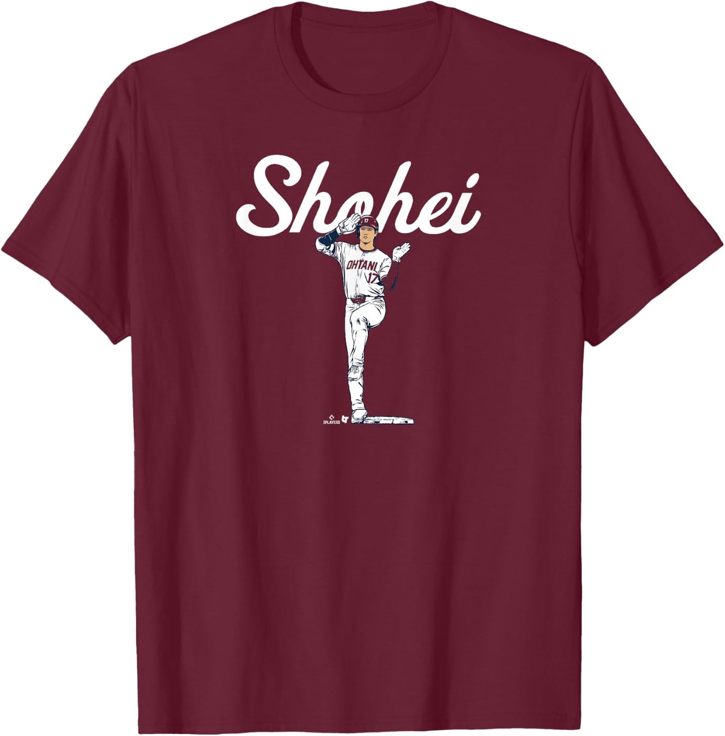 Shohei Ohtani - Enjoy the Sho - Los Angeles Baseball T-Shirt - T-Shirt | Maroon