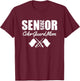 2025 Senior Color Guard Mom Flag Marching Band Parent Helper T-Shirt - T-Shirt | Maroon