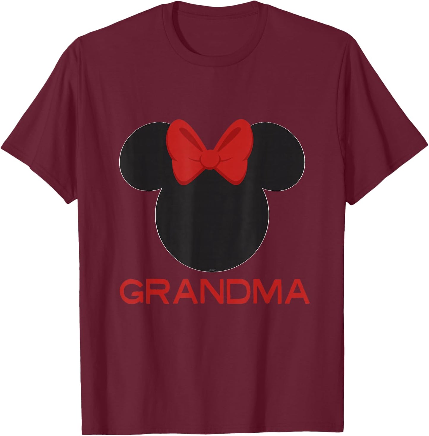 Disney Minnie Mouse Grandma Family T-Shirt - T-Shirt | Maroon