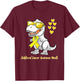 T-rex Dinosaur Childhood Cancer Awareness Dino kids Toddlers T-Shirt - T-Shirt | Maroon