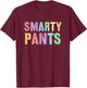 Funny SMARTY PANTS 1st Grade Hello Bruh We Back ABCD Rocks T-Shirt - T-Shirt | Maroon