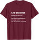 Cad Designer T-Shirt - T-Shirt | Maroon