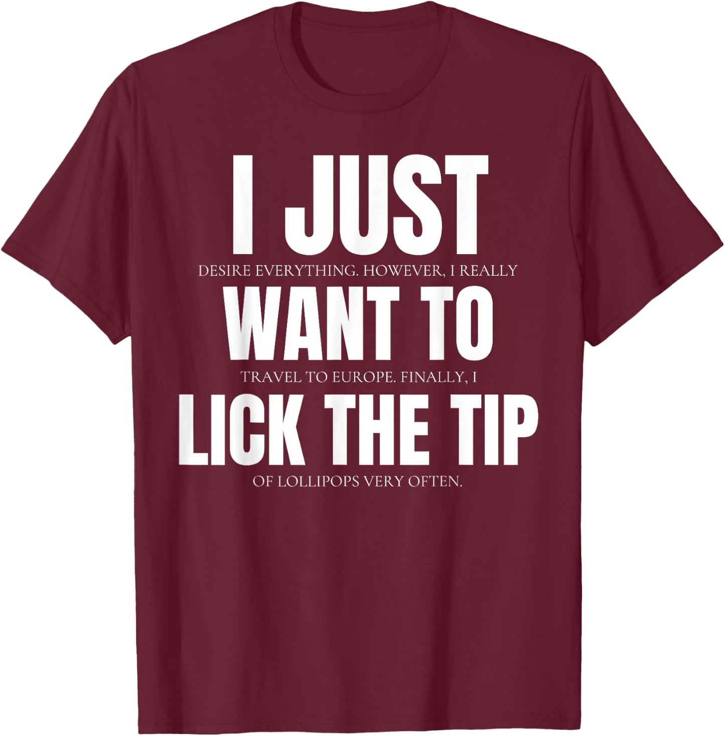 Sexual Innuendo Funny Offensive Adult Humor Gag Women T-Shirt - T-Shirt | Maroon