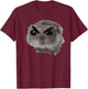 Angry Coquette Hamster Funny Meme / Big Eye Eyes Eyed Mouse T-Shirt - T-Shirt | Maroon