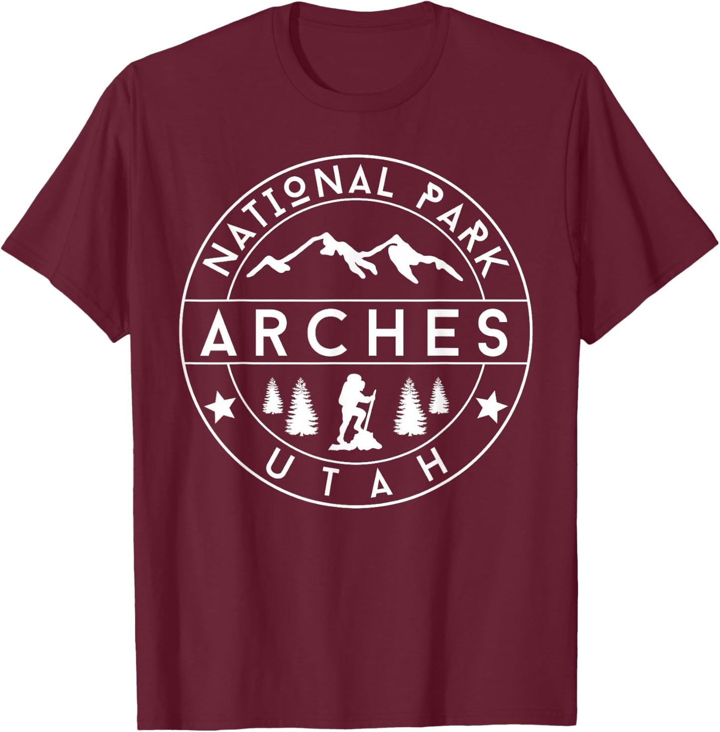 Arches National Park T-Shirt - T-Shirt | Maroon