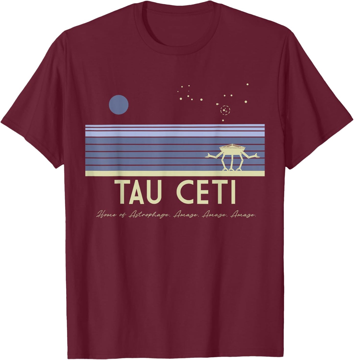Project Hail Mary, Tau Ceti T-Shirt - T-Shirt | Maroon
