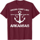 GREERS FERRY LAKE ARKANSAS Funny Fishing Camping Summer Gift Men Women Kids T-Shirt - T-Shirt | Maroon