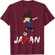 Japan Soccer Girl , Dabbing Football 2018 Jersey T-Shirt - T-Shirt | Maroon