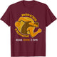 Discus Throw vs. Runners, Track T Shirt T-Shirt - T-Shirt | Maroon