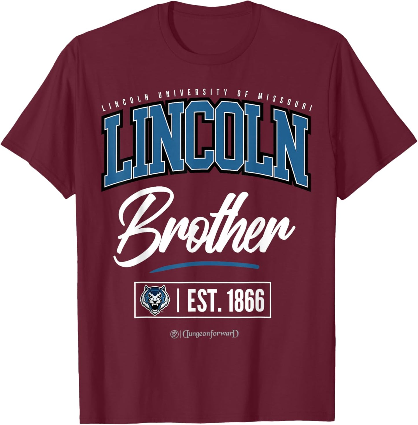 Lincoln University (MO) - LU-MO HBCU Brother T-Shirt - T-Shirt | Maroon