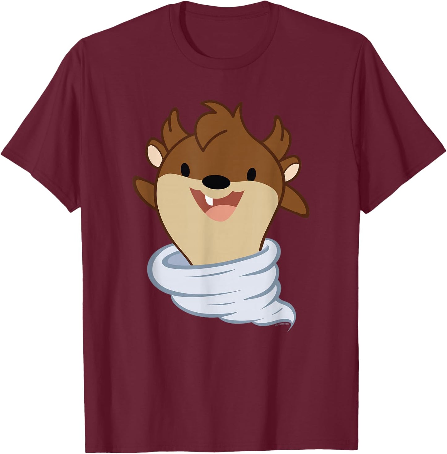 Looney Tunes Chibi Baby Tasmanian Devil T-Shirt - T-Shirt | Maroon