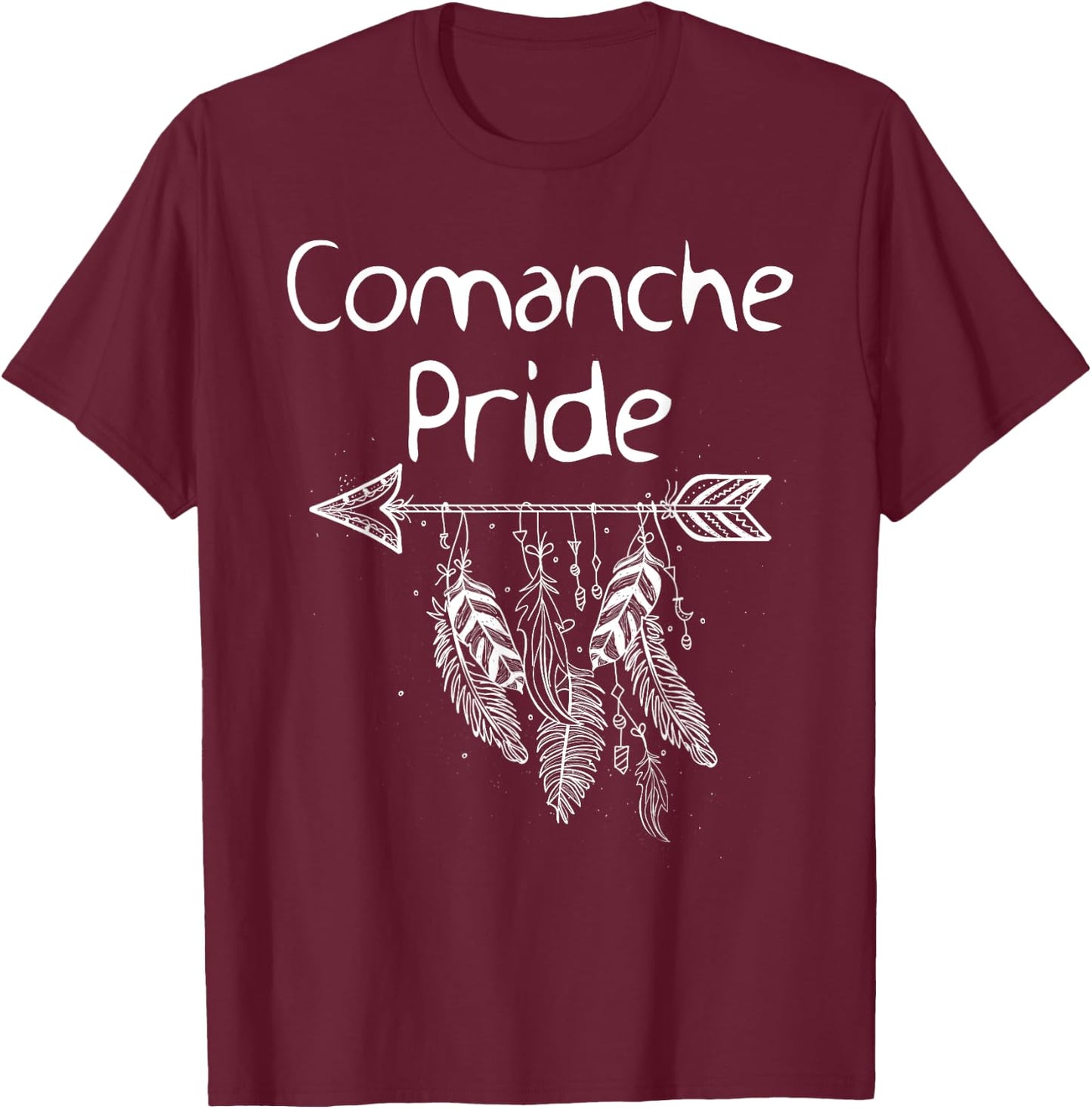 Comanche Pride Native American Nice Gift Men Women Kids T-Shirt - T-Shirt | Maroon