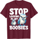 Blue Footed Booby Seabird Galapagos Islands Blue Foot Boobie T-Shirt - T-Shirt | Maroon