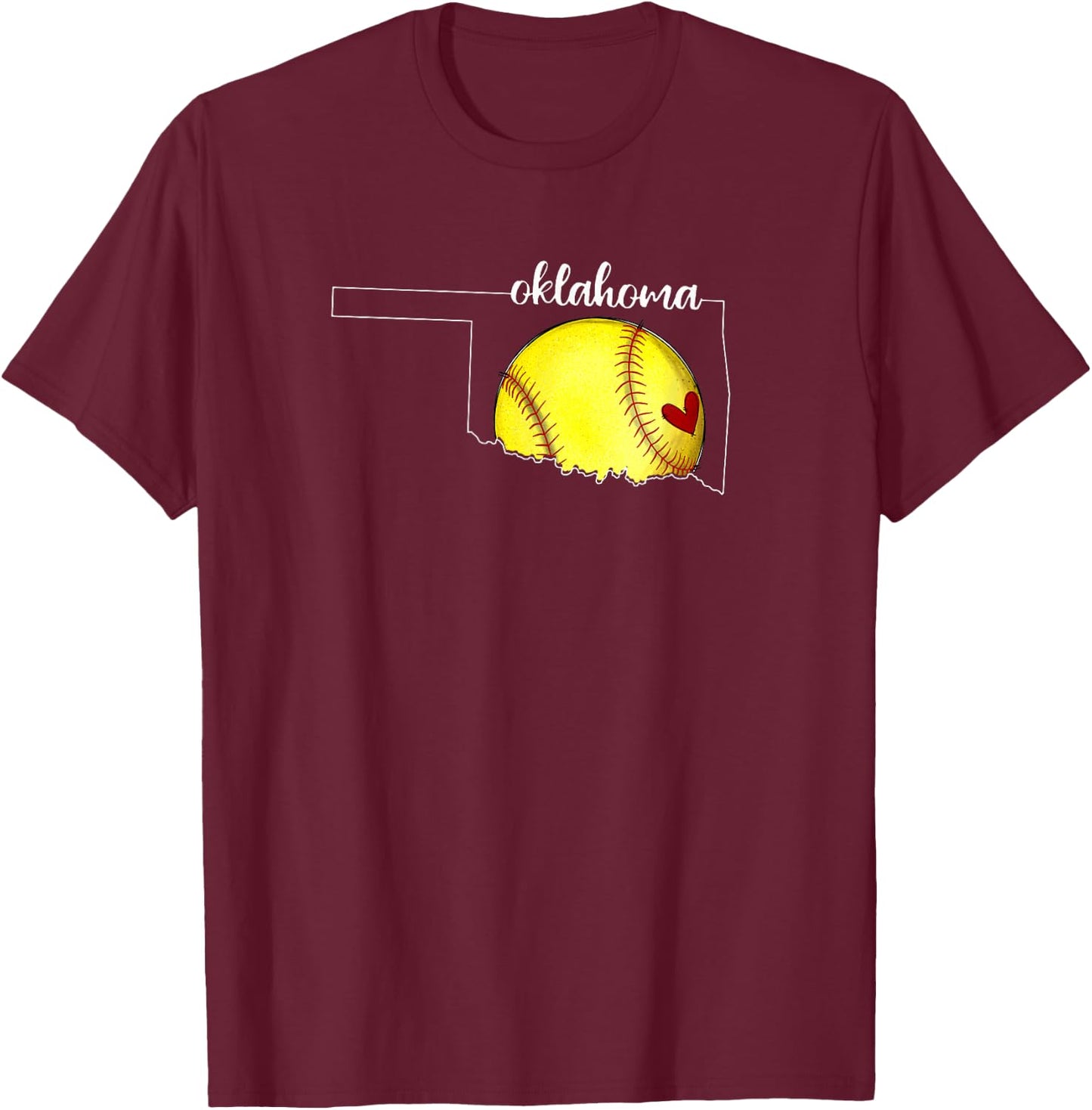 Oklahoma Softball T-Shirt - T-Shirt | Maroon