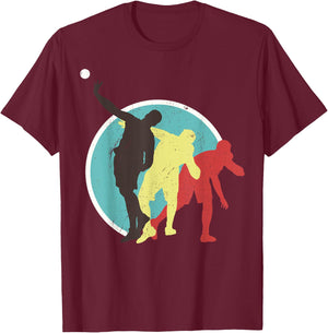 Athlete Vintage Retro Style Shot Put Track T-Shirt - T-Shirt | Maroon
