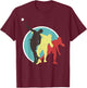 Athlete Vintage Retro Style Shot Put Track T-Shirt - T-Shirt | Maroon