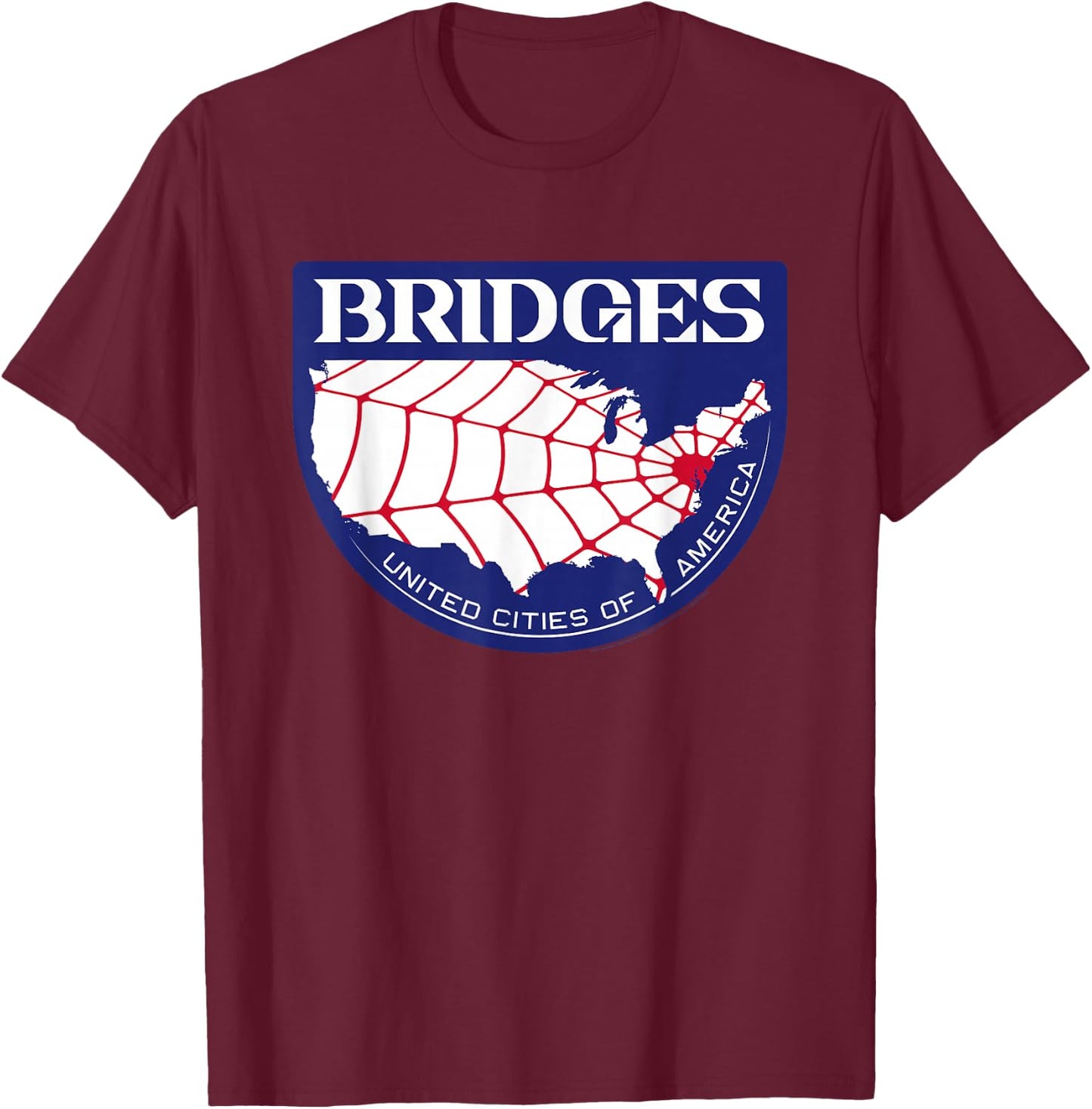Death Stranding Organization Bridges Video Gaming Merch T-Shirt - T-Shirt | Maroon