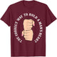 Funny Graphic Correct Way to Hold Man's Heart T-Shirt - T-Shirt | Maroon