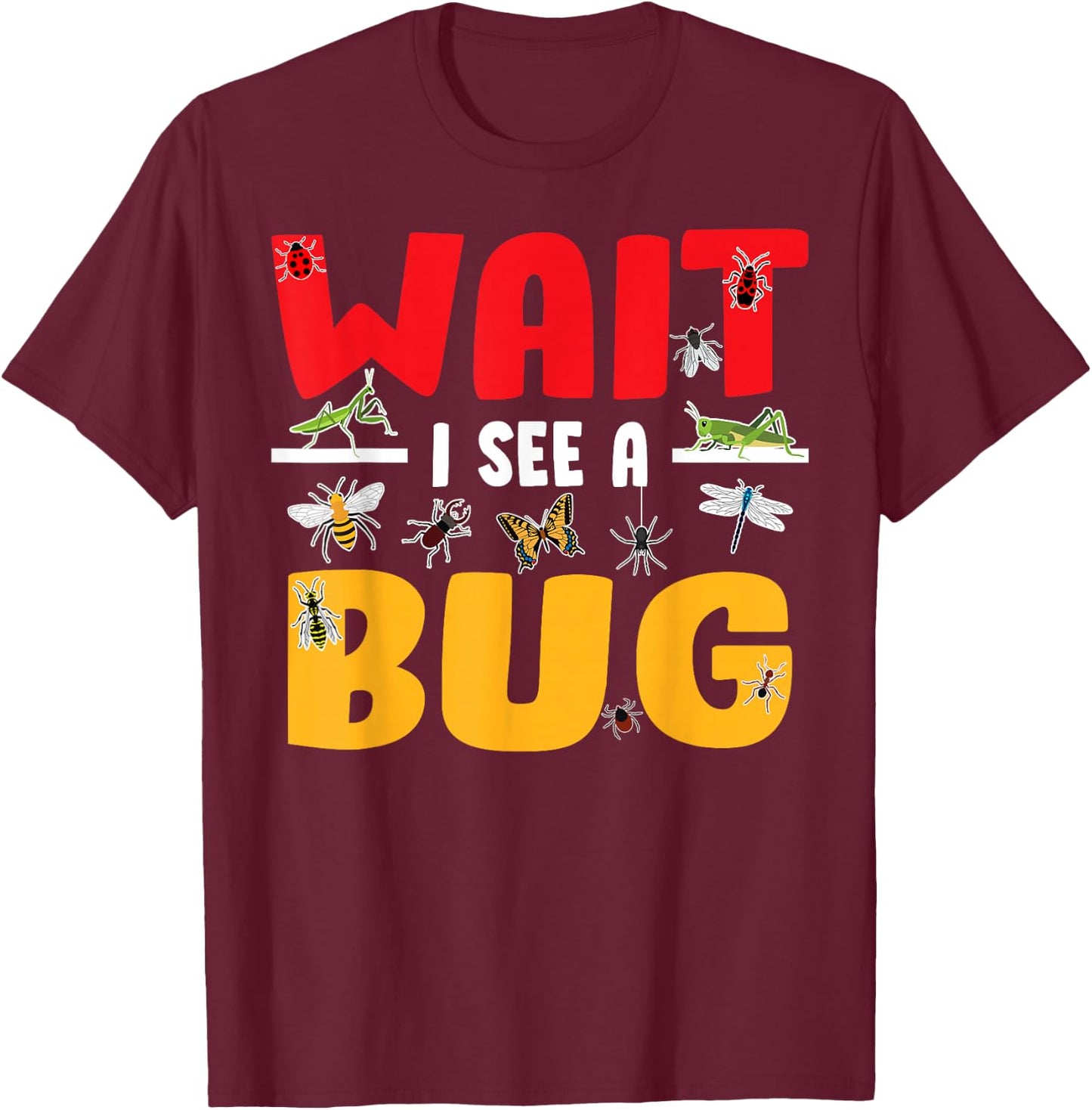 Funny Bug Women Insect Ladybug Science Entomologist T-Shirt - T-Shirt | Maroon