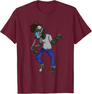 Funny CPAP Zombie Obstructive Sleep Apnea Snoring T-Shirt - T-Shirt | Maroon