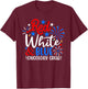 Red White And Blue Oncology Crew Funny 4th Of July Nurse Men T-Shirt - T-Shirt | Maroon
