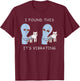 Strange planet vibrating cat - funny cat lovers T-Shirt - T-Shirt | Maroon