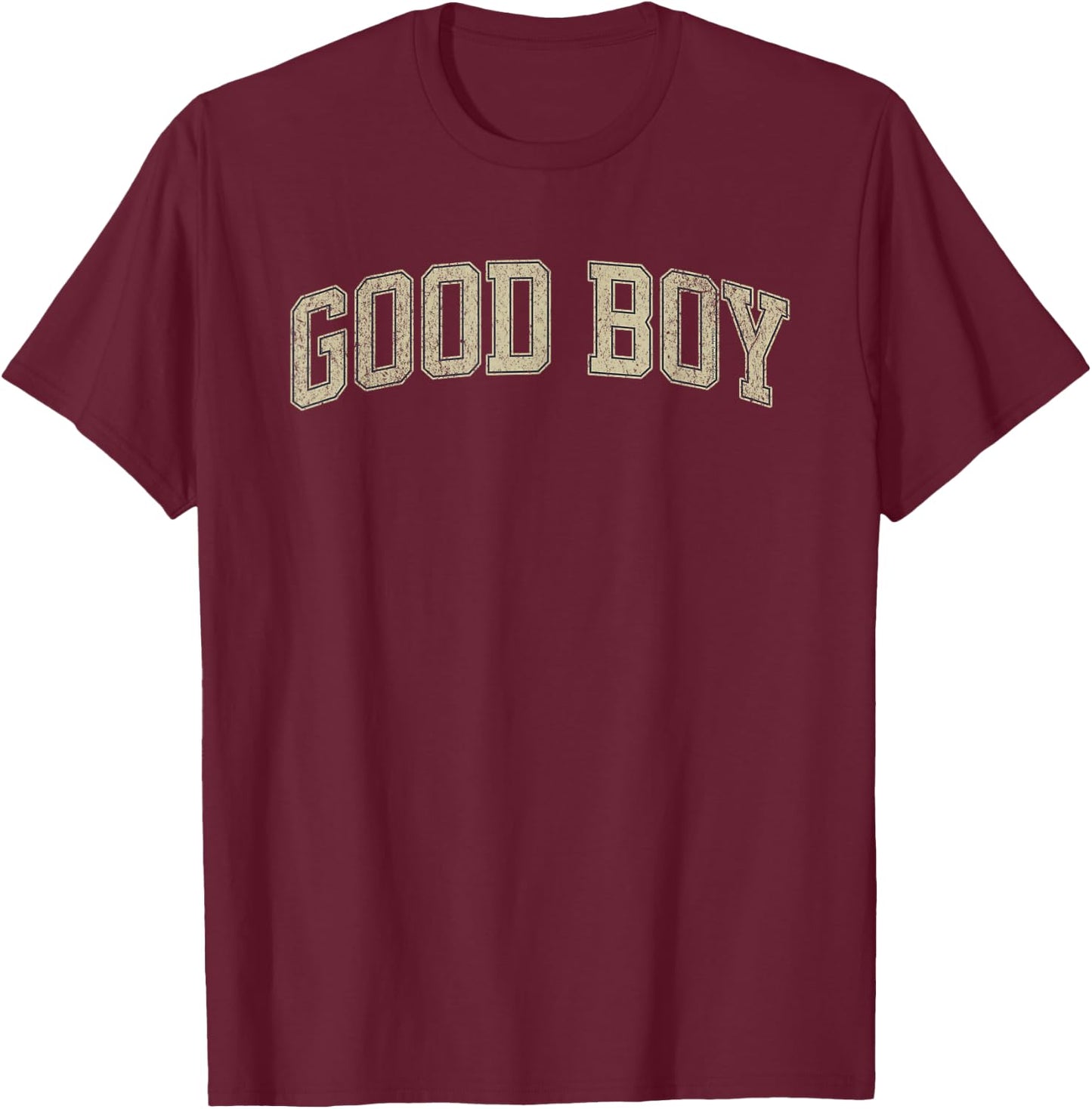 Good Boy Varsity Style Men's Boys' Good Boy T-Shirt - T-Shirt | Maroon