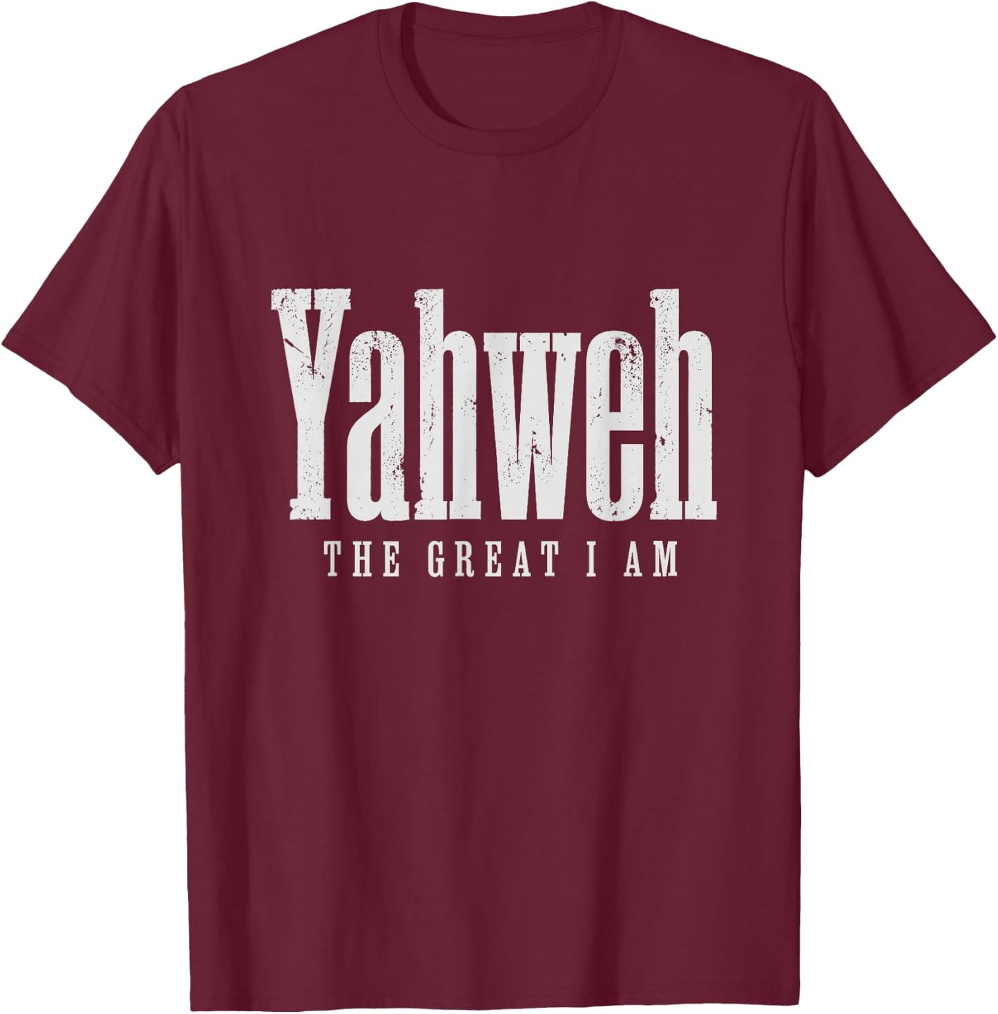 Yahweh Hebrew Roots Israelite Jewish Christian Religious T-Shirt - T-Shirt | Maroon