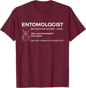 Entomologist Definition - Entomology Insect Collector Small T-Shirt - T-Shirt | Maroon