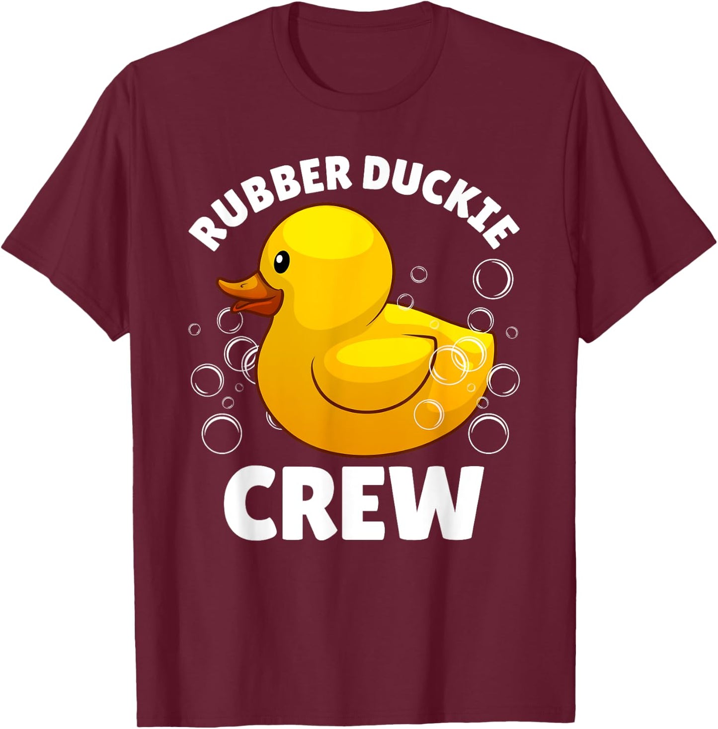 Best Rubber Duck Art Women Kids Rubber Duckie Crew T-Shirt - T-Shirt | Maroon