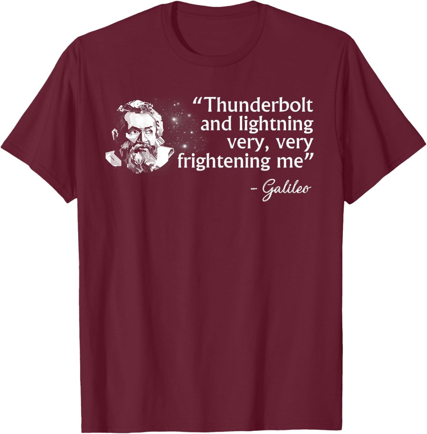 Thunderbolts and Lightning Galileo T-Shirt - T-Shirt | Maroon
